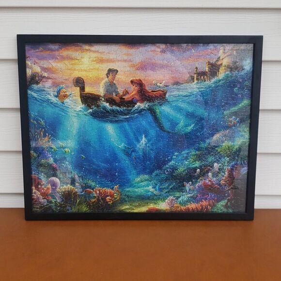 Framed Disney Pixar "The Little Mermaid" Picture Puzzle - Picture 1 of 7